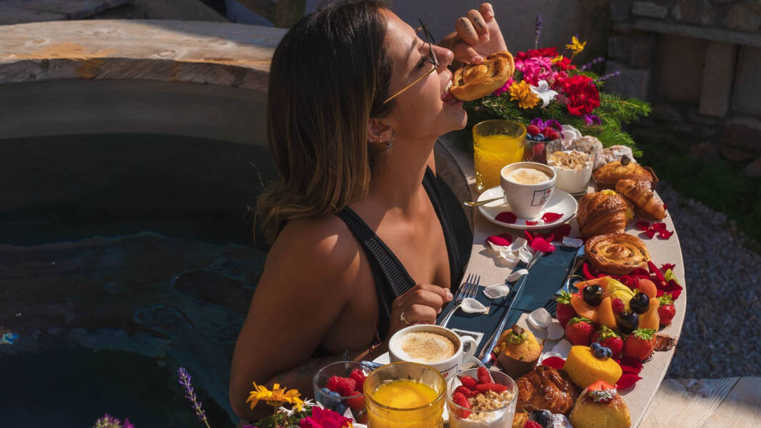 Colazione in Hot Tub